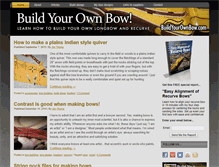 Tablet Screenshot of buildyourownbow.com